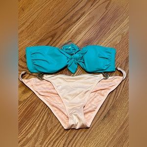 Victoria’s Secret Pink and Teal Bikini S